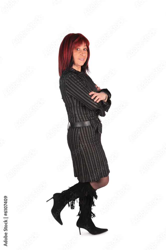 Fototapeta premium Woman in black dress