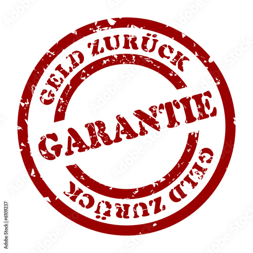 geld zurück garantie stempel