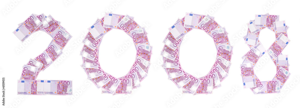 Title 2008 isolated with clipping path over white Title 2008 isolated with clipping path over white