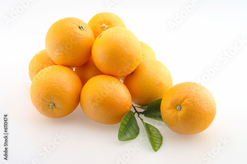 Oranges in Bunch