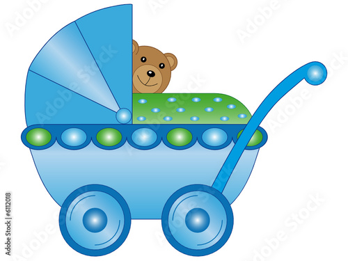 Kinderwagen blau für Jungs