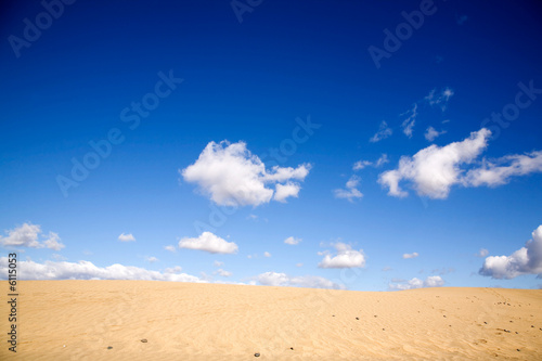 Maspalomas sand dunes in Gran Canaria, Spain