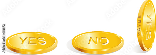 yes - no - maybe / Accept the decision / vector