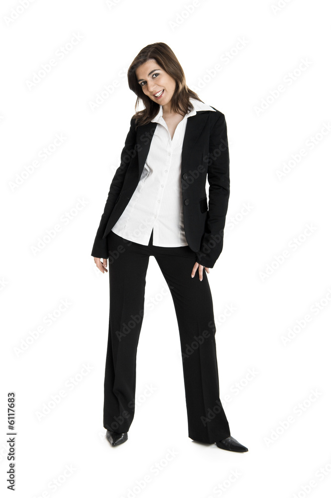 Full body portrait of a young and beautiful business woman Full body portrait of a young and beautiful business woman