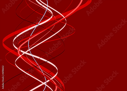 vecteur série - élégante courbe vectorielle rouge en spirale