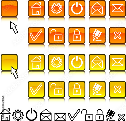 Set of web icons.