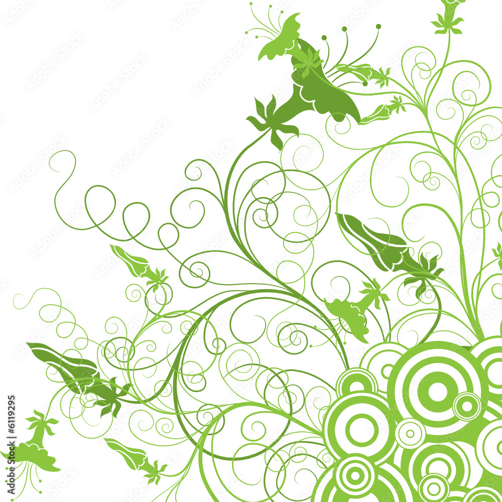 Decorative floral background, vector illustration Decorative floral background, vector illustration
