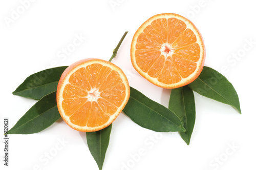 Orange isolated on a white