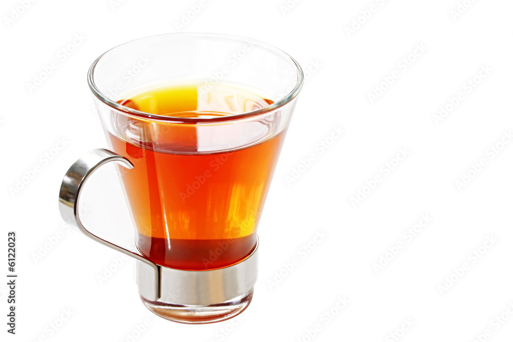 Glass cup of black tea. Clipping path included. Glass cup of black tea. Clipping path included.