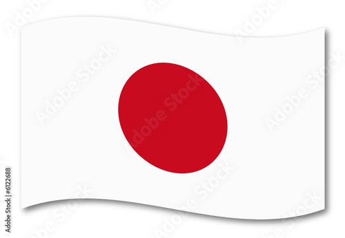 japan fahne schatten