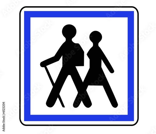 Panneau de Signalisation (Itineraires pedestres - CE6a)