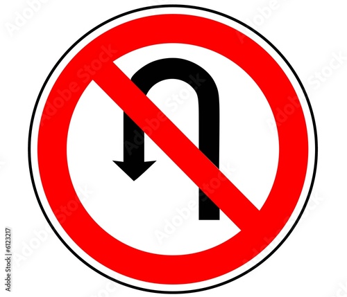 Panneau de Signalisation (Interdiction de tourner - B2c)