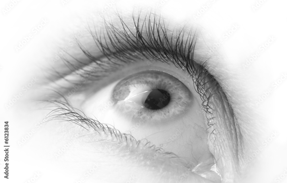 Fototapeta premium Eye Close-Up High Key