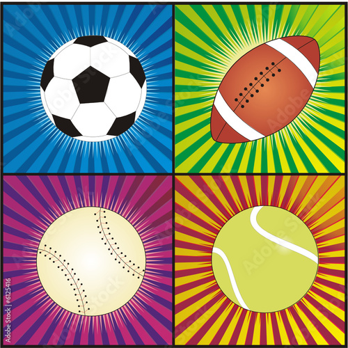 pelotas de deportes en vector