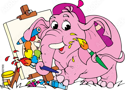 Elephant painter 