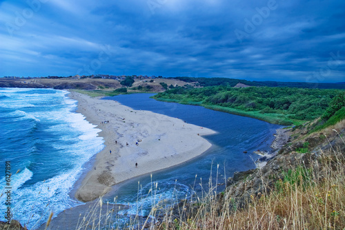 The mouth of the Veleka at Sinemorets, Bulgaria
