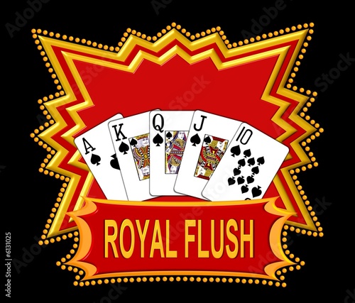 royal flush - pik photo