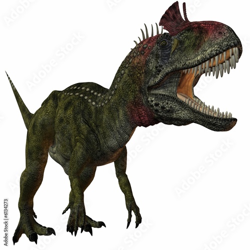 Illustration eines Dinosauriers - Cryolophosaurus © Andreas Meyer