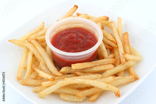 fries with ketchup