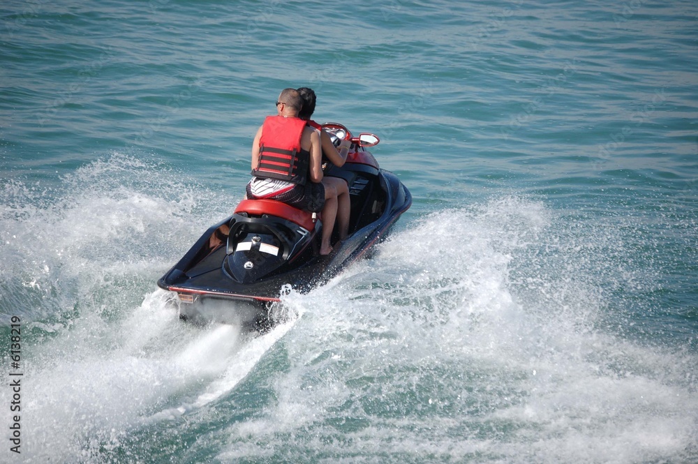 Tandem Jetski Riders