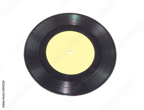 Vinyl Record isolated on a white background.