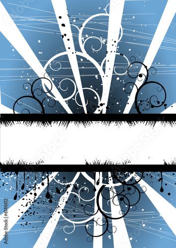 Abstract background with banner