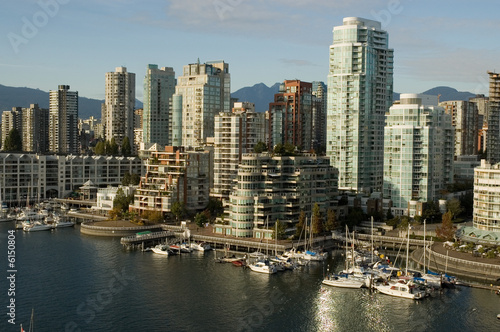 Boats in a marina False Creek  Vancouver