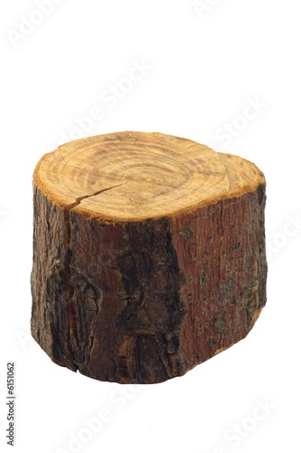 Piece of wood, isolated