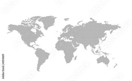 dotted world map. Easy change colors.