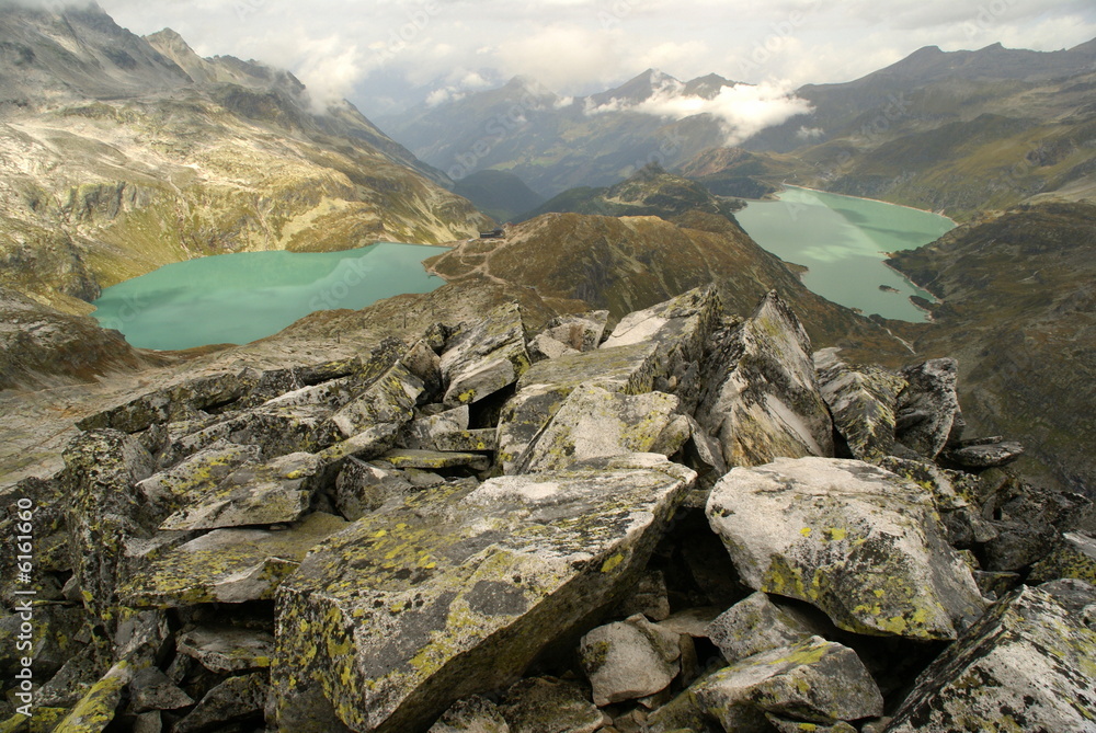 Obraz premium Blue lakes in Austrian Alps