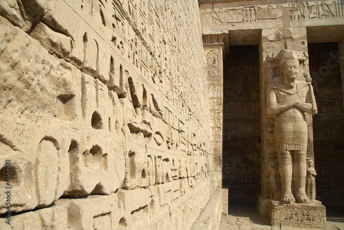 Canvas Print Medinet Habu ancient Egypt temple