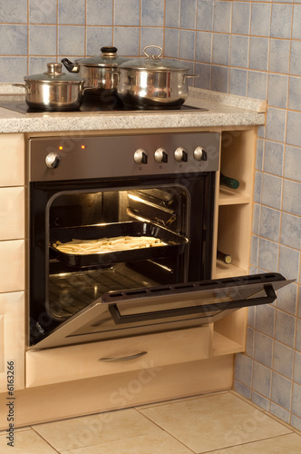 Open built-in electric oven