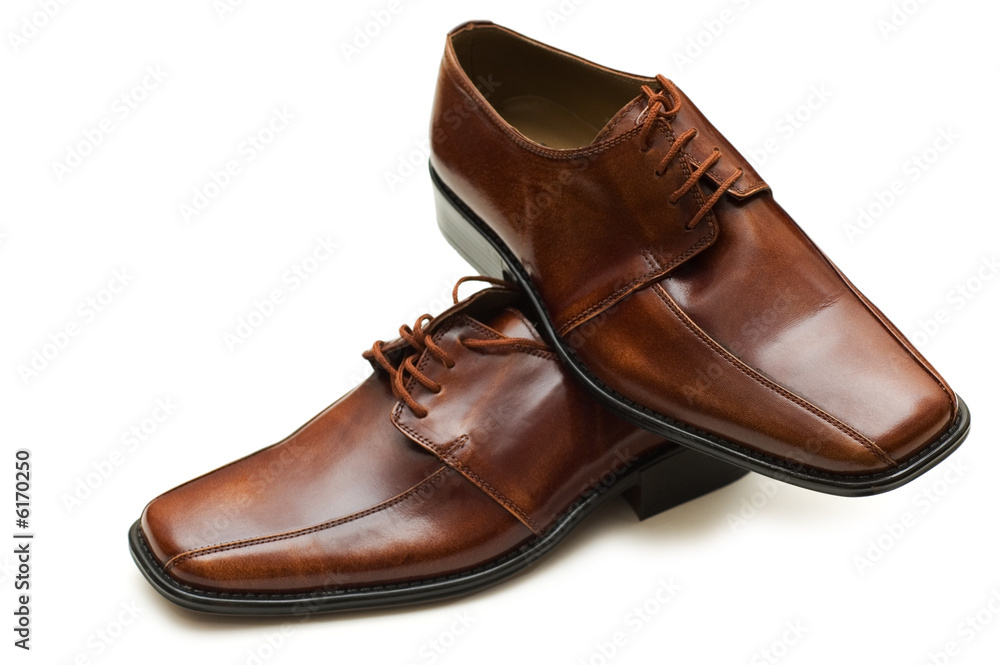 Male shoes isolated on the white background Male shoes isolated on the white background
