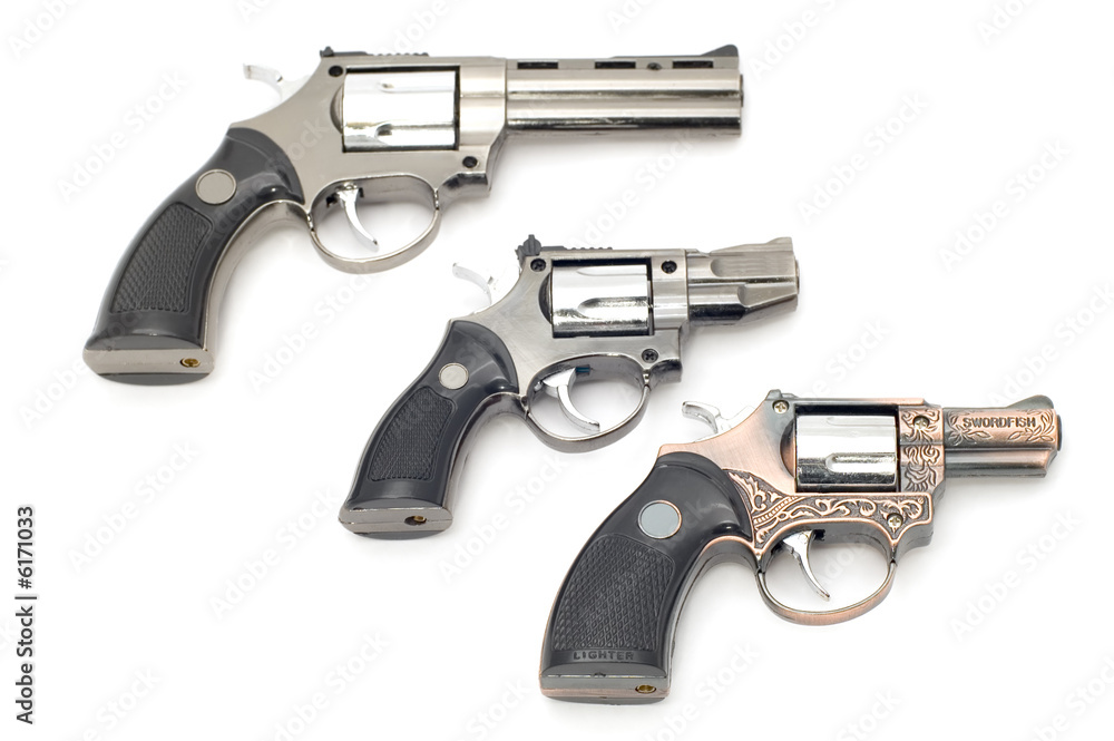object on white tool - pistol lighter object on white tool - pistol lighter