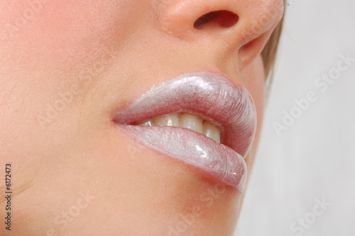 close-up picture of lips