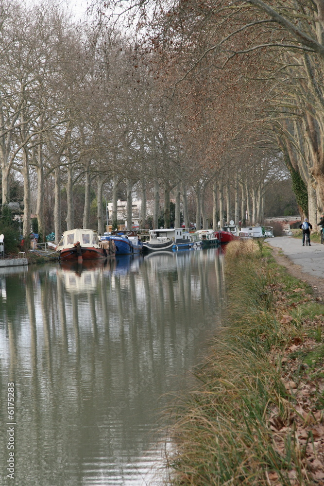 Les bateaux du Canal du Midi