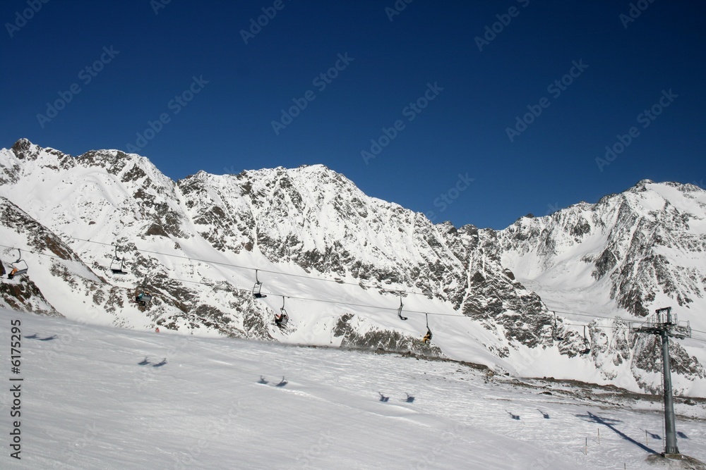 Alps Glacier Stubai Austria