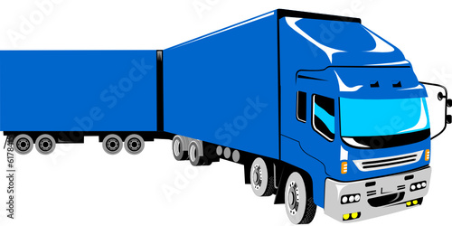 Truck isolated on white background