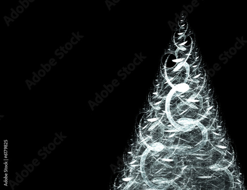 White Christmas tree