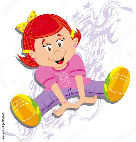 niña jugando