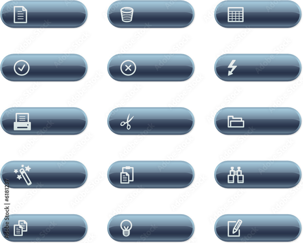 mineral buttons with document icons mineral buttons with document icons