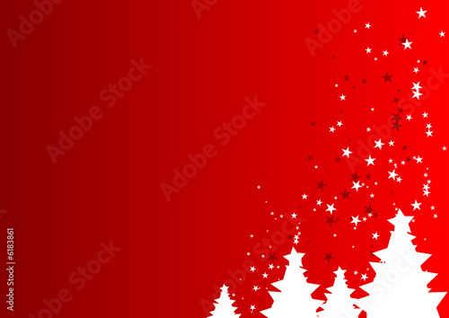 Abstract red and white christmas background