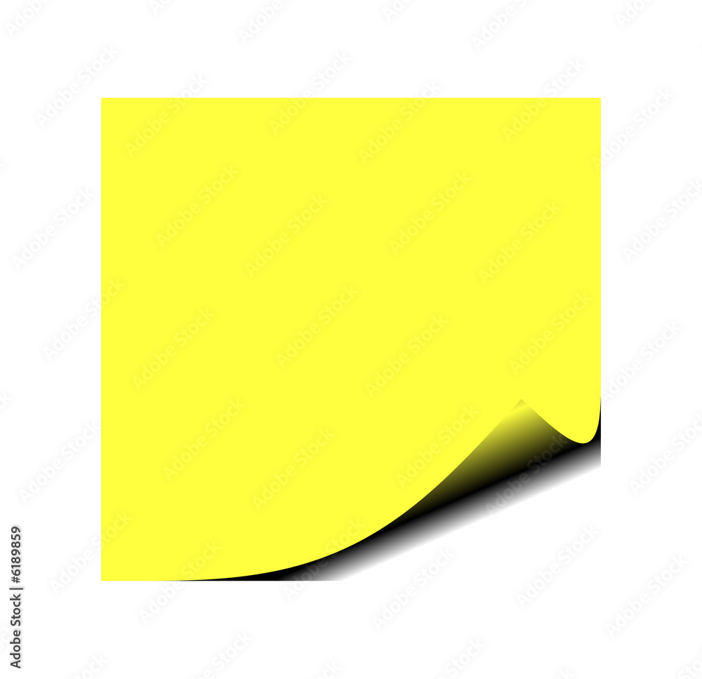 Photo of yellow post it note Photo of yellow post it note