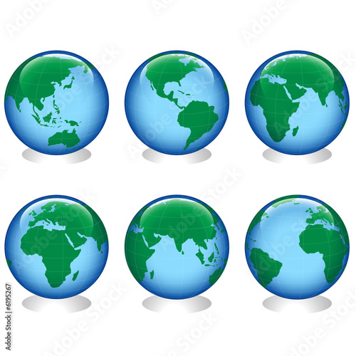 shiny planet earth map from...