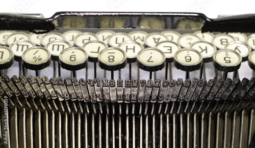 Old cyrillic typewriter