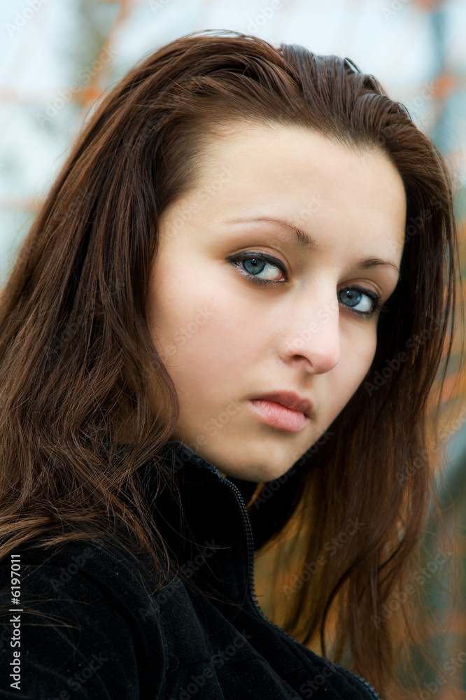 A portrait of a beautiful young girl A portrait of a beautiful young girl