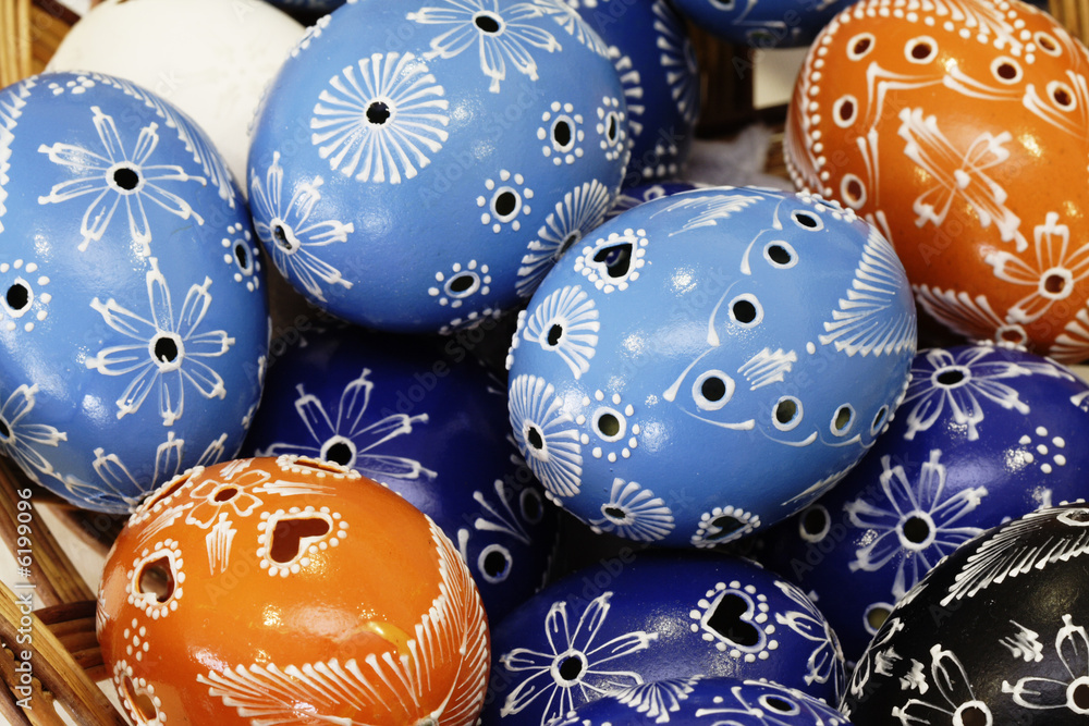 Colorful easter egg - hand painted