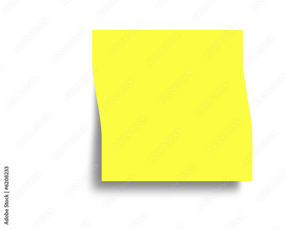 Post it Note Yellow with copy space Post it Note Yellow with copy space