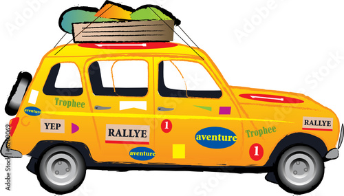 Voiture rallye pop