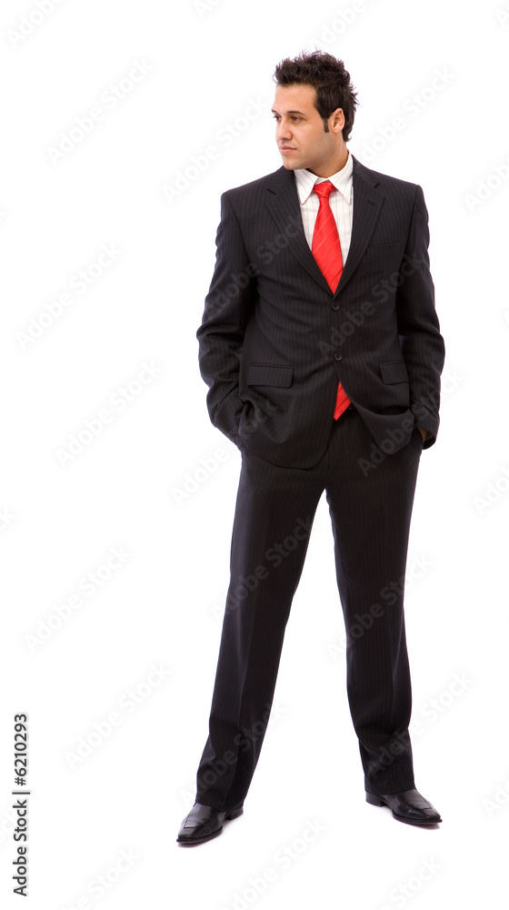young businessman portrait on white background young businessman portrait on white background